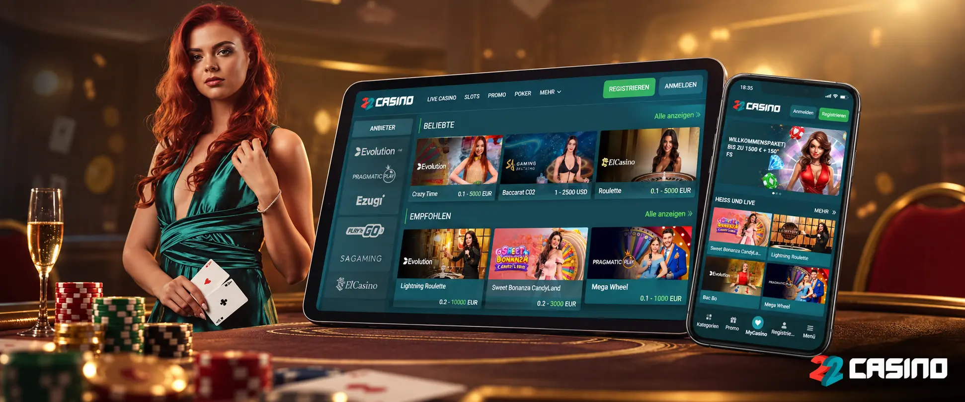 So starten Sie bei 22Casino?