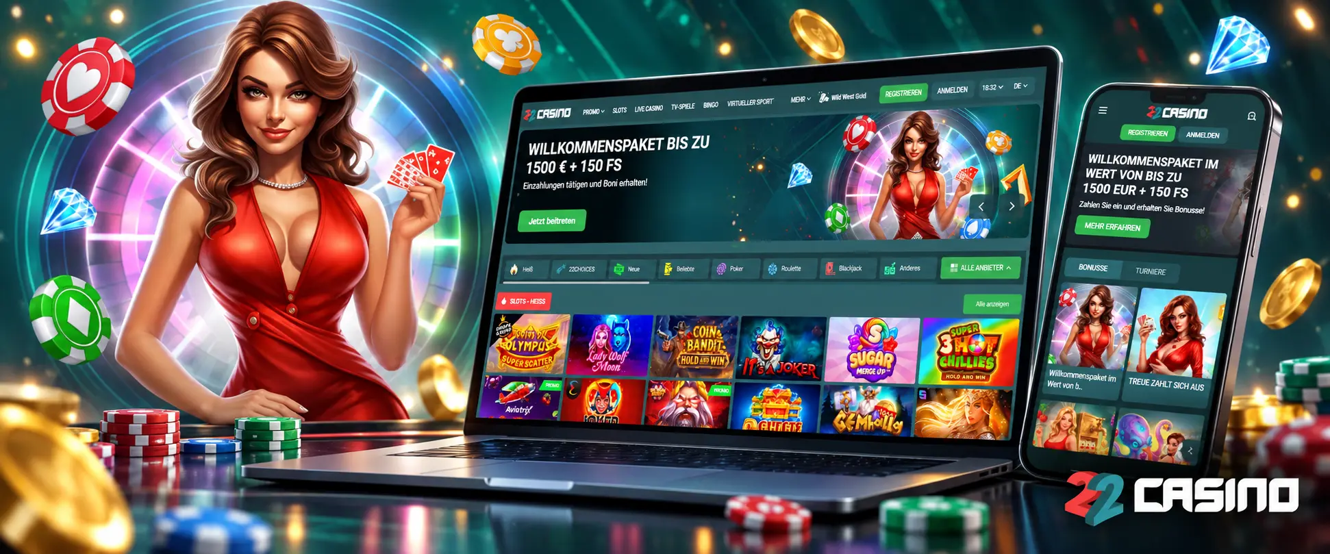 So startest du bei 22Casino?