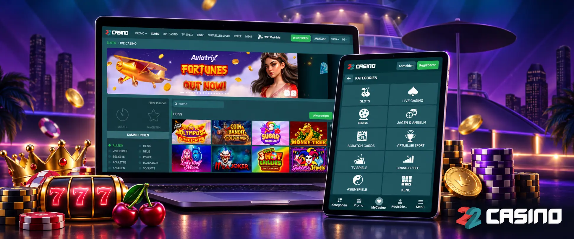 Wobei der 22Casino Support helfen kann